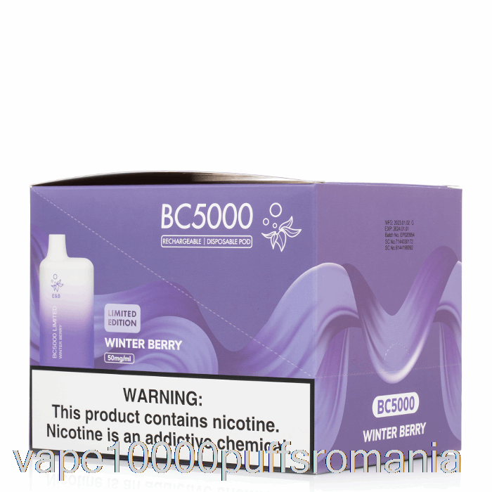 Vape Romania [10-pachet] Bc5000 De Unica Folosinta